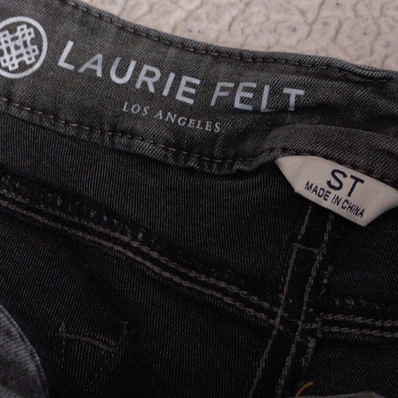 Laurie Felt ST(Small Tall)Grey Silky Bootcut Jeans - Picture 5 of 15